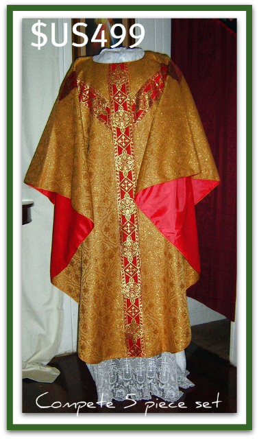 gold vestments